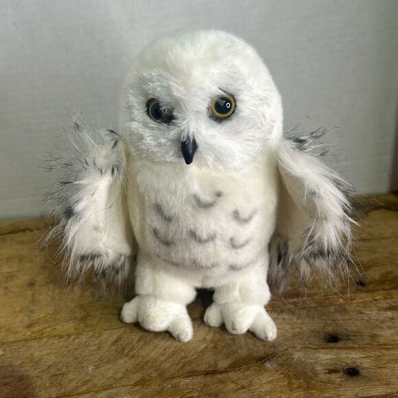 Douglas Inc‎ Kids White Douglas Legend Snowy Owl Realistic Plushy Cuddle Toy 8" - Picture 1 of 8